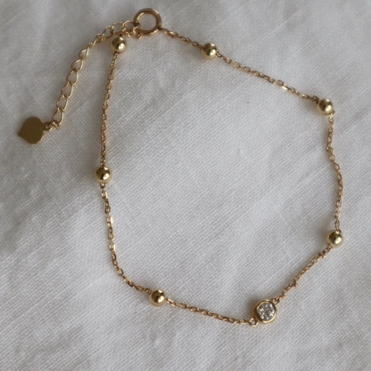 Diamond Bezel Station Bracelet